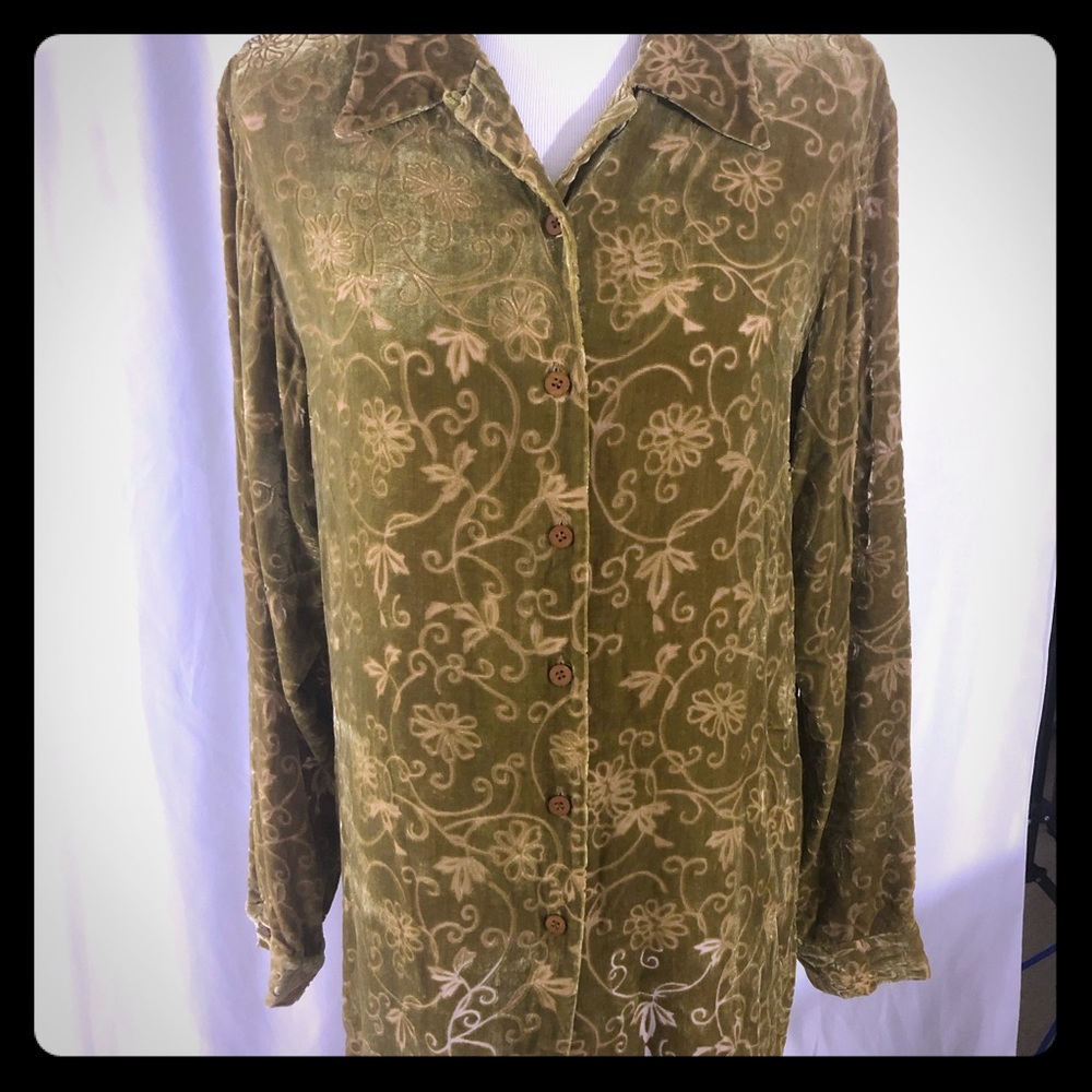 Casual Corner Velvet Top